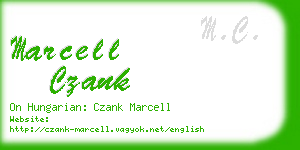marcell czank business card